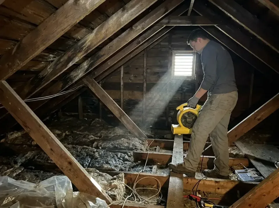 attic-water-damage-drying-proc-007 — frequently asked questions, Emergency Water Extraction & 24/7 Flood Response in Heavene…